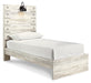 Cambeck Twin Panel Bed with Mirrored Dresser, Chest and 2 Nightstands Homeline Furniture