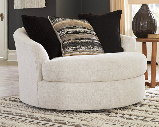 Cambri Oversized Round Swivel Chair Homeline Furniture