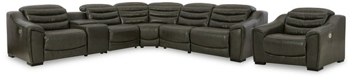 Center Line 6-Piece Sectional with Recliner Homeline Furniture