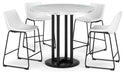 Centiar Counter Height Dining Table and 4 Barstools Homeline Furniture