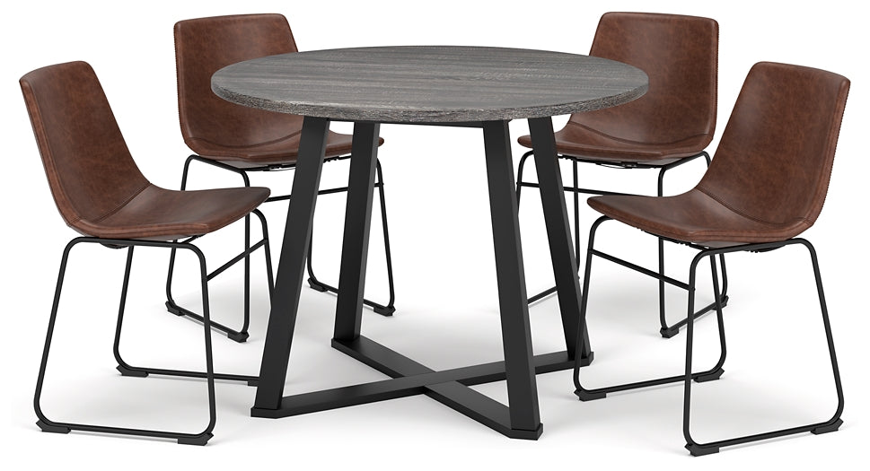 Centiar Dining Table and 4 Chairs Homeline Furniture