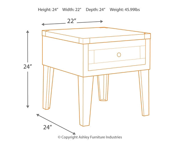 Chazney Coffee Table with 1 End Table Homeline Furniture