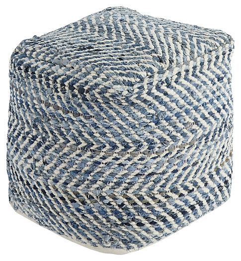 Chevron Pouf Homeline Furniture