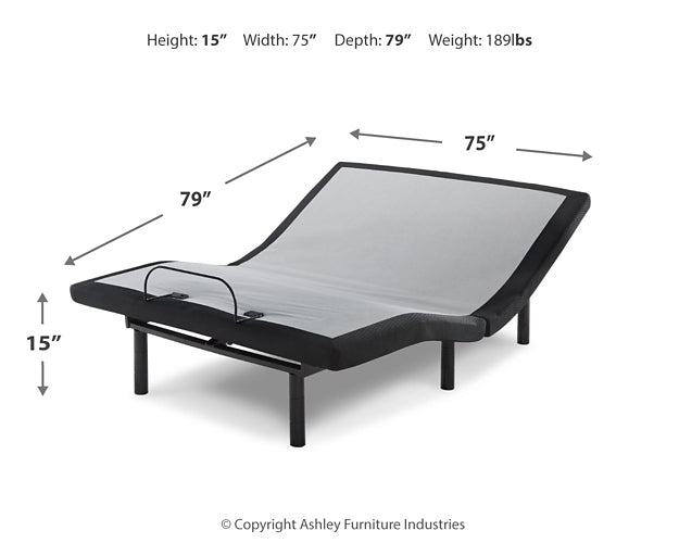 Chime 8 Inch Memory Foam Mattress with Adjustable Base Homeline Furniture