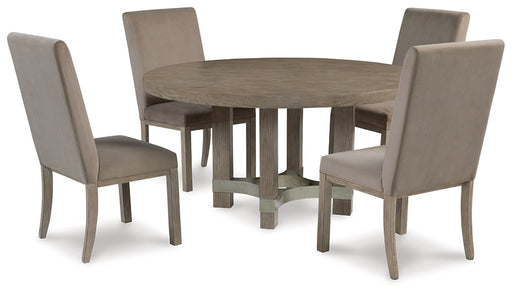 Chrestner Dining Table and 4 Chairs Homeline Furniture