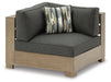 Citrine Park 4-Piece Outdoor Sectional with Ottoman Homeline Furniture