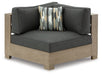 Citrine Park 4-Piece Outdoor Sectional with Ottoman Homeline Furniture