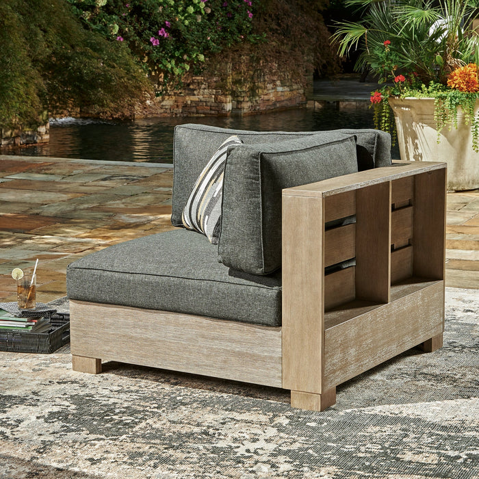 Citrine Park 4-Piece Outdoor Sectional with Ottoman Homeline Furniture