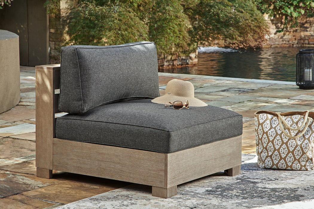 Citrine Park 4-Piece Outdoor Sectional with Ottoman Homeline Furniture