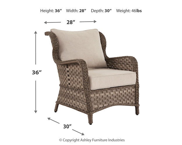 Clear Ridge Lounge Chair w/Cushion (2/CN) Homeline Furniture