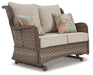 Clear Ridge Loveseat Glider w/Cushion Homeline Furniture