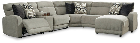 Colleyville 6-Piece Power Reclining Sectional with Chaise Homeline Furniture