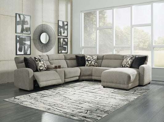 Colleyville 6-Piece Power Reclining Sectional with Chaise Homeline Furniture