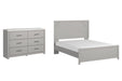 Cottonburg Queen Panel Bed with Dresser Homeline Furniture