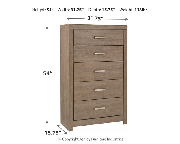 Culverbach Five Drawer Chest Homeline Furniture