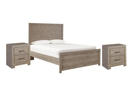 Culverbach Full Panel Bed with 2 Nightstands Homeline Furniture