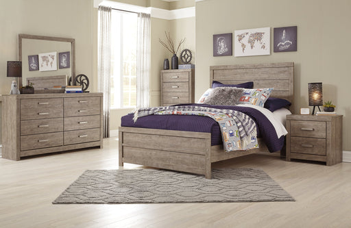 Culverbach Full Panel Bed with Mirrored Dresser, Chest and Nightstand Homeline Furniture