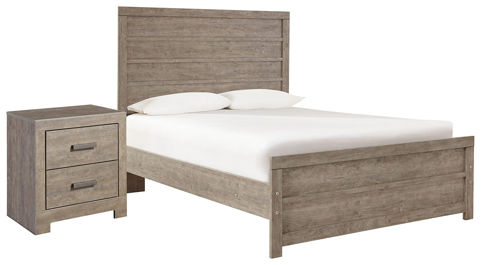 Culverbach Full Panel Bed with Nightstand Homeline Furniture