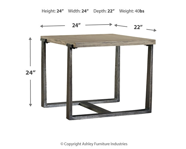 Dalenville Rectangular End Table Homeline Furniture