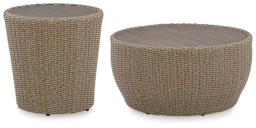 Danson Outdoor Coffee Table with End Table Homeline Furniture