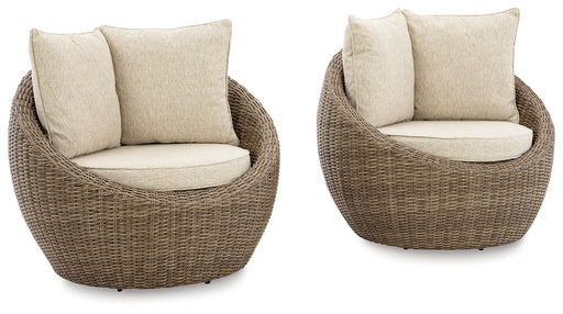 Danson Swivel Lounge w/Cushion (2/CN) Homeline Furniture