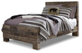 Derekson Full Panel Bed with Mirrored Dresser, Chest and 2 Nightstands Homeline Furniture