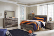 Derekson Full Panel Bed with Mirrored Dresser, Chest and Nightstand Homeline Furniture