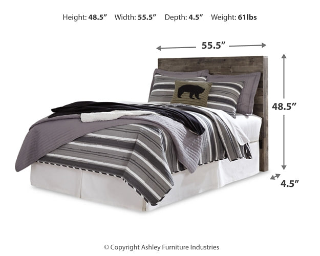 Derekson Full Panel Headboard with Mirrored Dresser, Chest and 2 Nightstands Homeline Furniture