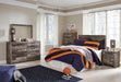 Derekson Full Panel Headboard with Mirrored Dresser, Chest and Nightstand Homeline Furniture