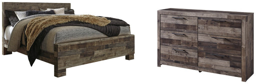 Derekson King Panel Bed with Dresser Homeline Furniture