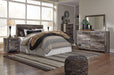 Derekson Queen/Full Panel Headboard with Mirrored Dresser, Chest and Nightstand Homeline Furniture