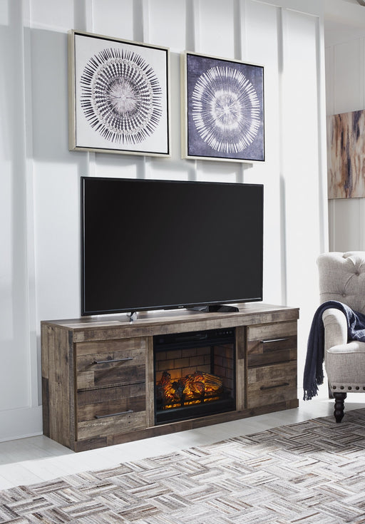 Derekson TV Stand with Electric Fireplace Homeline Furniture