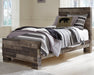 Derekson Twin Panel Bed with Mirrored Dresser, Chest and 2 Nightstands Homeline Furniture