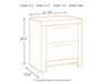 Derekson Two Drawer Night Stand Homeline Furniture