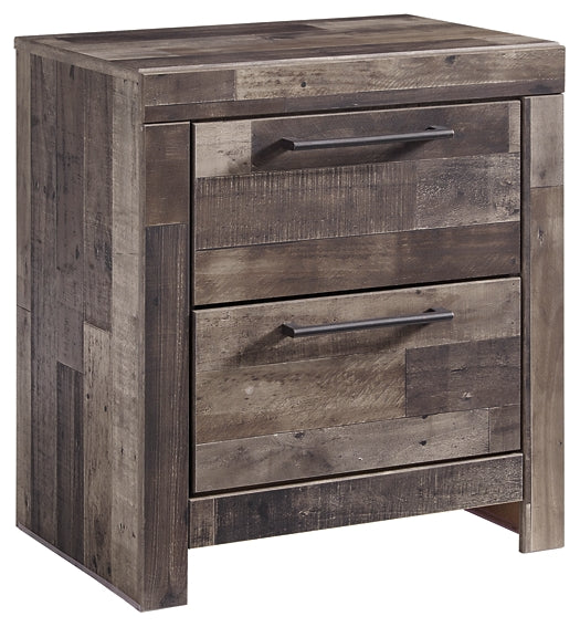 Derekson Two Drawer Night Stand Homeline Furniture