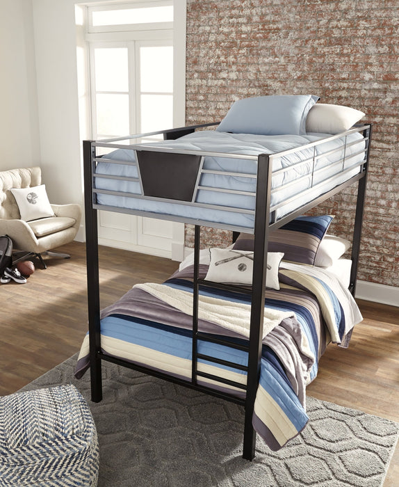 Dinsmore Twin/Twin Bunk Bed w/Ladder Homeline Furniture