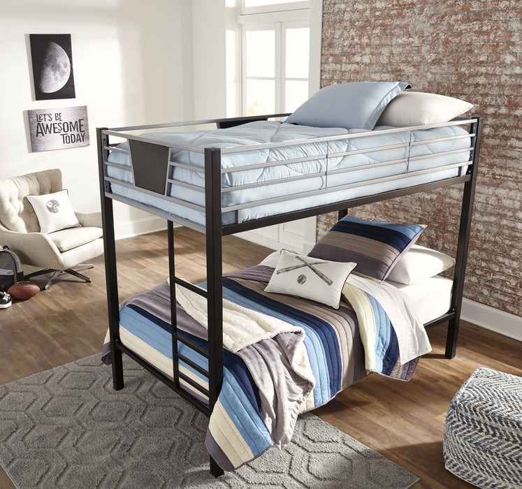 Dinsmore Twin/Twin Bunk Bed w/Ladder Homeline Furniture