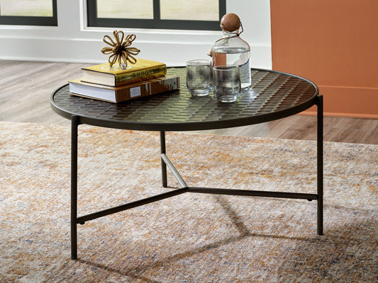 Doraley Round Cocktail Table Homeline Furniture