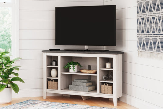 Dorrinson Corner TV Stand/Fireplace OPT Homeline Furniture