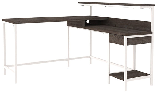 Dorrinson L-Desk with Storage Homeline Furniture