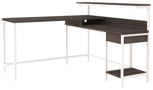 Dorrinson L-Desk with Storage Homeline Furniture