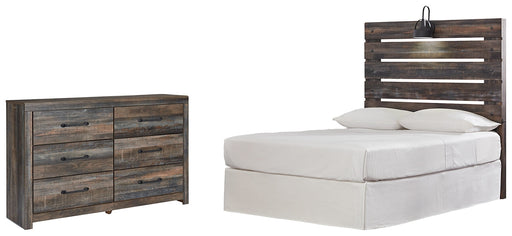 Drystan Full Panel Headboard with Dresser Homeline Furniture