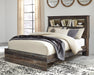 Drystan Queen Bookcase Bed with Mirrored Dresser, Chest and Nightstand Homeline Furniture