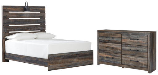 Drystan Queen Panel Bed with Dresser Homeline Furniture