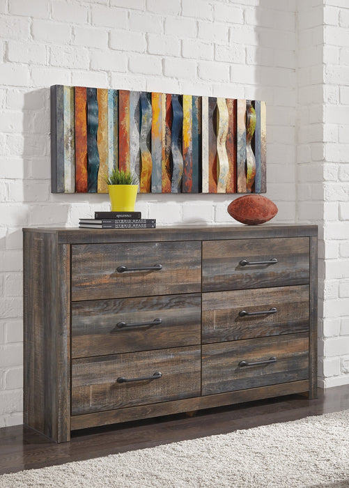 Drystan Queen Panel Headboard with Dresser Homeline Furniture