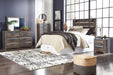 Drystan Queen Panel Headboard with Mirrored Dresser, Chest and Nightstand Homeline Furniture