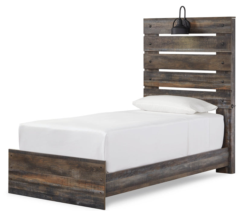 Drystan Twin Panel Bed with Dresser Homeline Furniture