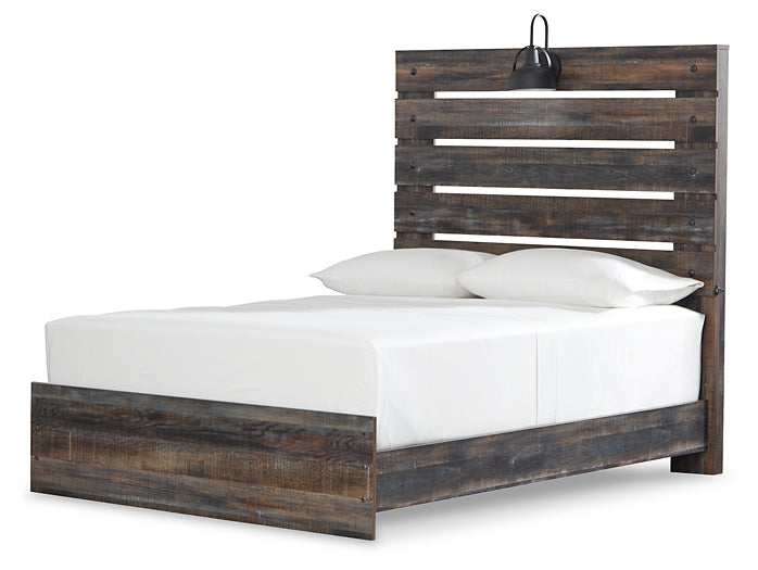 Drystan Twin Panel Bed with Nightstand Homeline Furniture