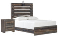 Drystan Twin Panel Bed with Nightstand Homeline Furniture