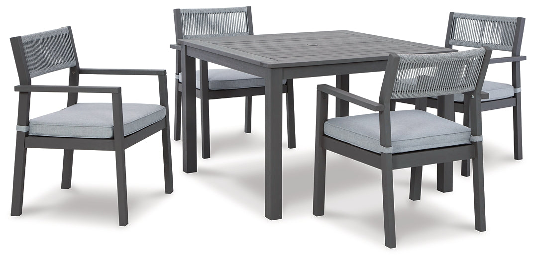 Eden Town Outdoor Dining Table and 4 Chairs Homeline Furniture